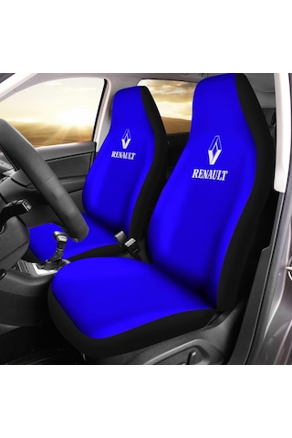 Renault Baskılı Oto Koltuk Kılıfı Pro - Mavi