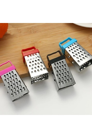 3 Fonksiyonlu Mıknatıslı Mini Sarımsak Peynir Rendesi 8 Cm Sarı