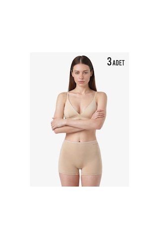 Blackspade 1571 Ten 3 Lü Paket Şort Kadın Slip