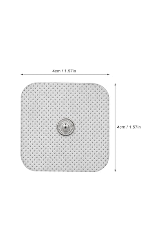 Maiyame 3.5mm Arayüzlü 4x4cm Dikişli Elektrot Yastıkları - 10 Adet, Medikal Fizyoterapi Cihazları İçin, Kan Akışını Artırır, Yenilenebilir Çok Renkli