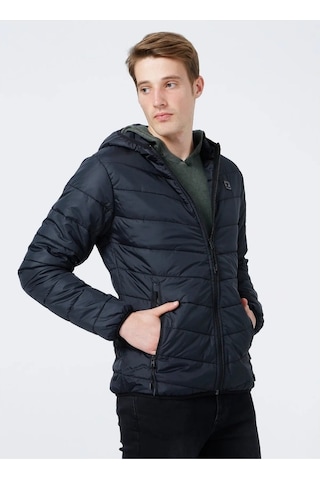 Hummel Perrinos Erkek Siyah Kapüşonlu Mont