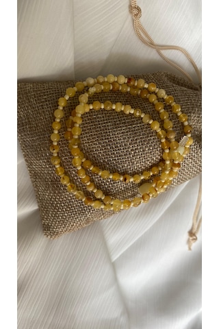 Sertifikalı Yetişkin Damla Kehribar Kolye Çok REnkli