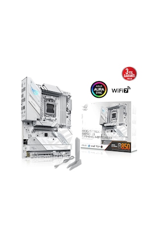 Asus Rog Strıx B850-a Gamıng Wıfı7 Neo Ddr5 Hdmı Dp Pcıe 5.0 Am5 Matx Beyaz
