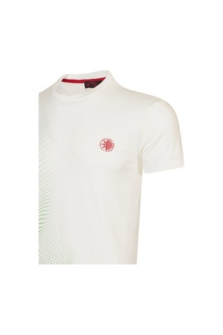 Raınsnow Erkek Sıfır Yaka T-Shirt-Ekru Yeşil Ekru - Yeşil