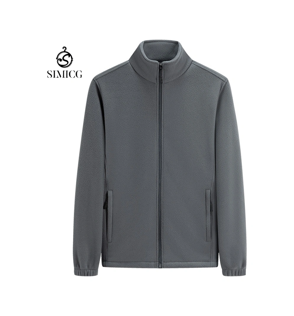 Yeni Polar Kalın Sıcak Erkek Ceketi Gri