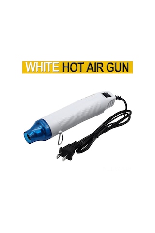 Yaozixa 110v Amerikan Standartı Düz Fişli Isı Makinesi - Isı Gıdıran Folyo, Fırça, Kauçuk Damga Ve Konveks Toz İçin El Yapımı Dıy Aracı Beyaz