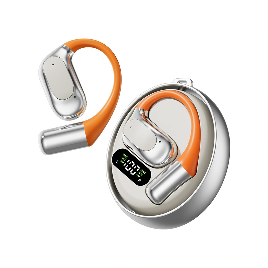 Lemestar M113 Açık Kulaklı Aı Çeviri Kulaklığı - 144 Dil Gerçek Zamanlı Çeviri, Bluetooth 5.4, 4 Saat Çalma Süresi, Hafif Tasarım, Gri