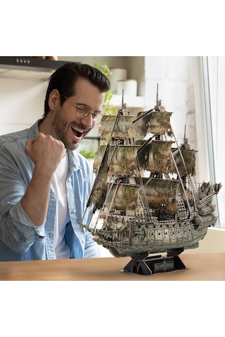 Uçan Hollandalı Gemisi 3d Puzzle T4041h - Karanlıkta Parlayan