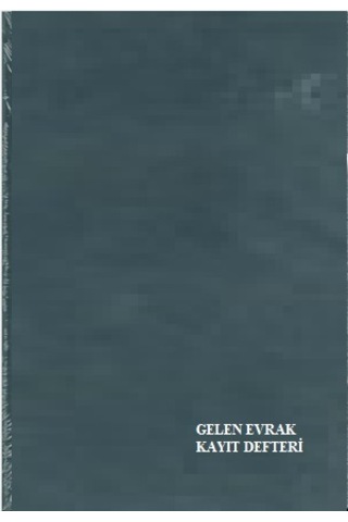Gelen Evrak Kayıt Defteri Ciltli 144 Yp Özkan Bordo