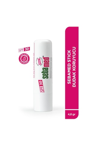 Sebamed Kurumuş Çatlamış ve Hassas Dudaklar - Yoğun Nemlendiricili Lipbalm - Dudak Bakım Kremi 30 SPF 4.8 G