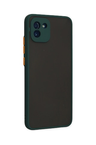 Gld-spt- Newface Samsung Uyumlu Galaxy A03 Kılıf Montreal Silikon Kapak - Yeşil