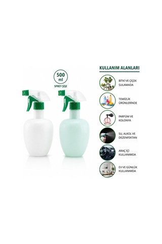 Krt-1136 Elma Sprey Şişe Plastik 500ml - 50'li Paket Diğer