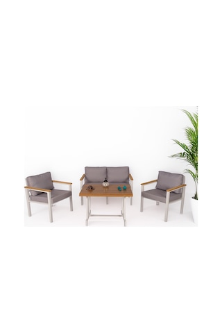 Neokas Balkon Mobilyası, Bahçe Takımı, 1+1+2+masa, Kafe Koltuğu, Bekleme Alanı Koltuğu