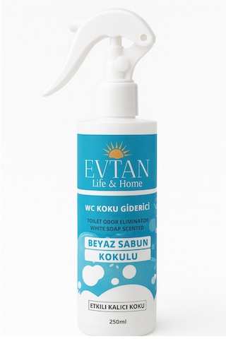 Evtan Life&home Beyaz Sabun Kokulu Wc Koku Giderici Sprey 250 Ml