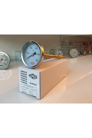 Simga 63 Taş Fırın Termometresi 500 C Derece 20 Cm Dalma Boylu