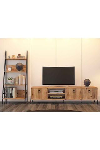 Avmpark Yanke Tv 180 Atlantik Çam + Kitaplık