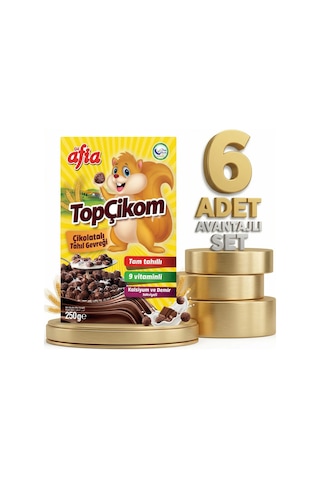 Afia Topçikom Çiko Tahıl Gevreği 6x250 Gr