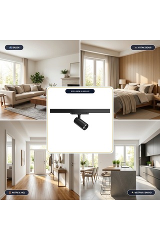 Goya 23w Samsung Ledli Ray Spot Mağaza Aydınlatma Armatürü - Gy-3659 Diğer