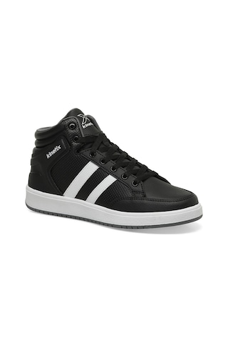 Kinetix Kort Pu Hı 4pr Siyah Unisex High Sneaker Siyah-beyaz-grı Siyah - Beyaz