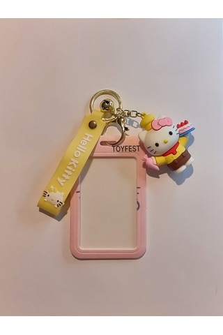 Hello Kitty Figür Anahtarlık Çanta Aksesuarı Ve Kartlık 2 Si Bir Arada - Model 2
