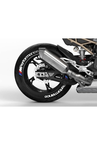 M Performance Beyaz Kalıcı Lastik Yazısı M Power Sticker 4 Kit.