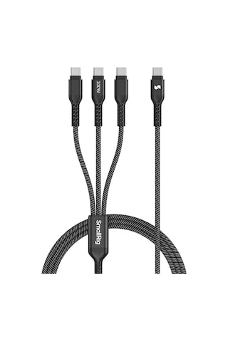 Smallrig 5079 3'ü 1 Arada Usb-c Güç Kablosu 120cm Siyah