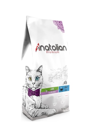 Anatolian Premium Sterilised Lamb Kuzu Etli Yetişkin Kedi Maması 10 KG