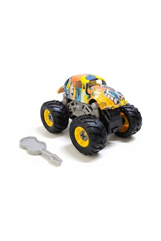 Monster Truck Sök Tak Grafitti Sürtmeli Master Araba Sarı Sarı