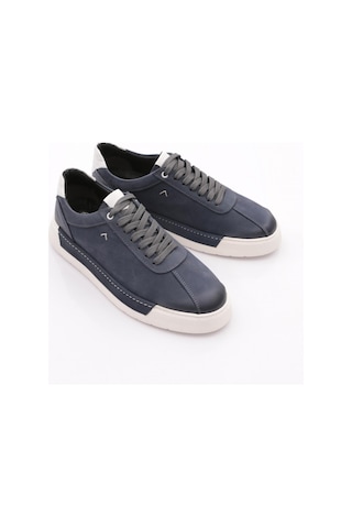 Dgn E58 Erkek Sneakers Ayakkabi Mavi Nubuk