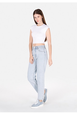 Colin's Colins Straight Fit Yüksel Bel Düz Paça Kadın İndigo Jean Pantolon Cl1073820 Q1.v1 Dn44145 Denim