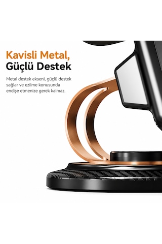 Bluetooth 5.3 Hoparlörlü & Bluetoothsuz Kullanımlı 360 Döner Telefon Tablet Tutucu Stand