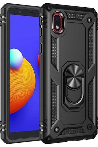 Galaxy A01 Core Kılıf Zore Vega Kapak Siyah