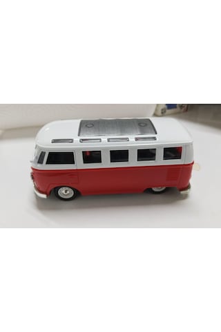Oyuncak Metal Model 1 / 36 Çek Bırak Kırmızı 1963 Volswagen T1 Bus Minibüs