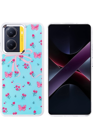 Biriva Home Poco X7 Pro Kılıf Airbag Tasarımlı Brvh Hadra Kapak - Kalp Kalp