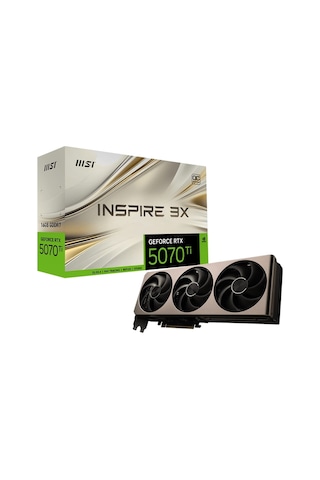 Msı Geforce Rtx 5070 Tı 16gb Inspıre 3x Oc Gddr7 256bit Dx12 Aeae1msı0232
