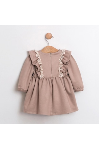 Cumino Kız Bebek Toffee Elbise Cmn-3737 Kahverengi