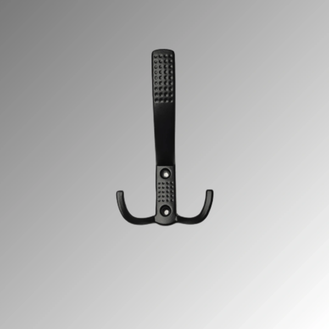 Uzun Noktalı Metal Askı Şık Portmanto Askılık Dolap Mobilya Askısı Vidalar Dahil Siyah