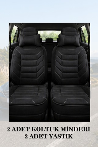 Jeep Grand Cherokee 1993 Uyumlu Premium Siyah Renk Lüks 2 Adet Minder Ve Yastık