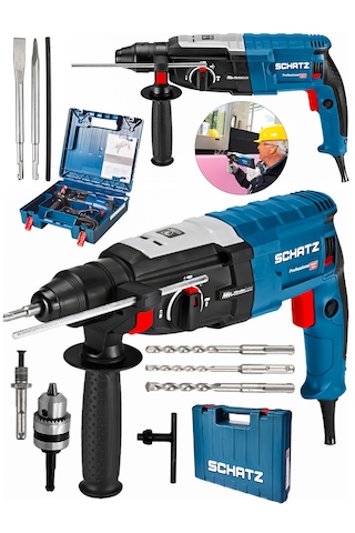 Schatz Profesyonel 850w Metal Şanzıman 2-28mm Kırıcı Delici Hilti Elektrikli Darbeli Matkap