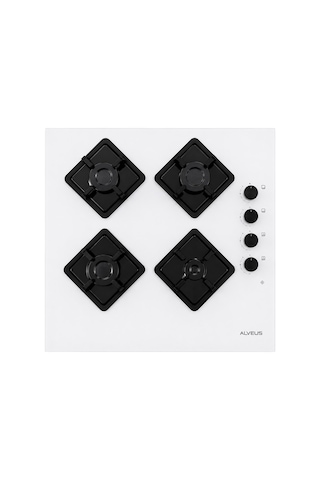 Alveus MFA 627 WH - KLS 670 WH - MOD 3000 Beyaz Cam Ankastre Set
