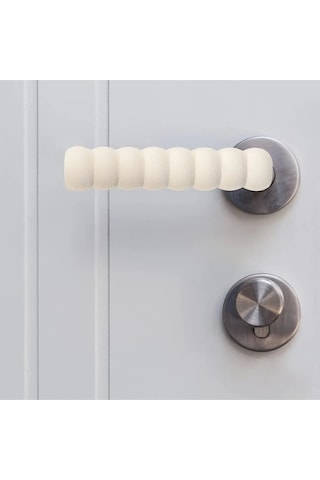 4 Adet Montajsız Yumuşak Kapı Kolu Darbe Engelleyici Koruyucu Bebek Ve Çocuk Güvenlik Seti Çok Renkli