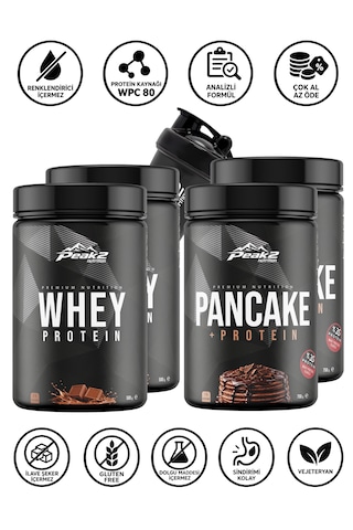 Hacim Paketi 17: 2 Adet Whey Protein 2x500 Gr Çikolata + 2 Adet Protein Pancake 2x750 Gr Çikolata + Shaker Hacim Paketi 17: 2 Adet Whey Protein 2x500 Gr Çikolata + 2 Adet Protein Pancake 2x750 Gr Çikolata + Shaker