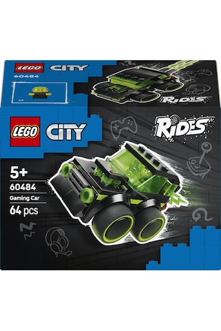 LEGO® City Araçlar – Video Oyunu Yarış Arabası 60484 - 5 Yaş ve Üzeri Çocuklar için Sürücü Minifigürlü Yarış Oyuncağı (64 Parça)