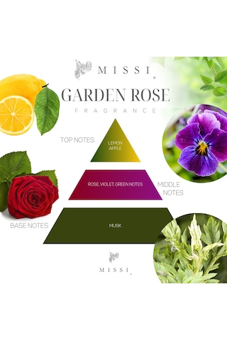 El Yapımı Garden Rose Kokulu Gri Pembe Çiçekli Bardak Mum