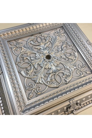 Diecor Led Döşenebilir Saray Tavan Avize Göbeği Gümüş 72 X 72 Model:xa286