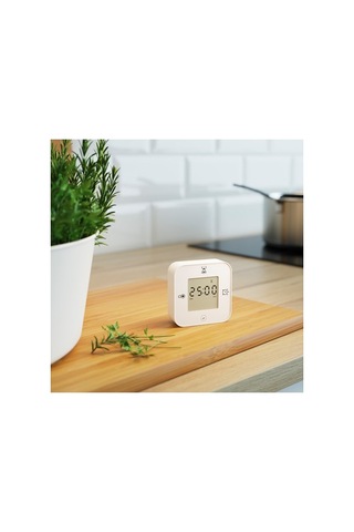 Ikea Klockıs Fonksiyonel Saat, Beyaz, 7x7 Cm