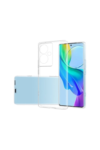 Vivo V29 Lite 5g Kılıf Şeffaf Silikon Hibrit Case Kapak