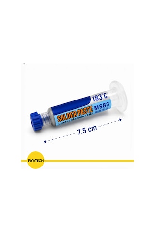 Ms83 Şırınga Krem Lehim Pastası 183 C Kurşunlu Sn63pb37 20g 7.5 Cm