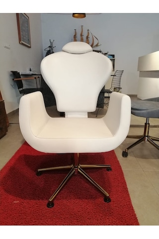 Gold Ayaklı Kuaför Kaş ve Makyaj Koltuğu