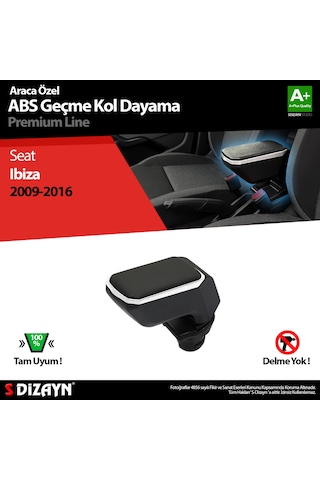 S-dizayn Seat Ibiza Kol Dayama Kolçak Geçmeli Abs Gri 2009-2016 A+kalite
